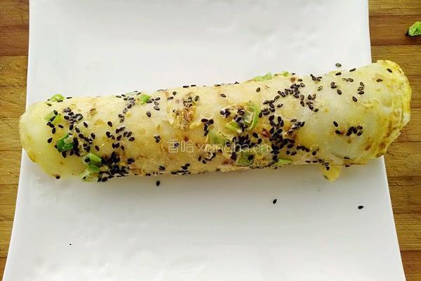 快手鸡蛋饼的做法图解13