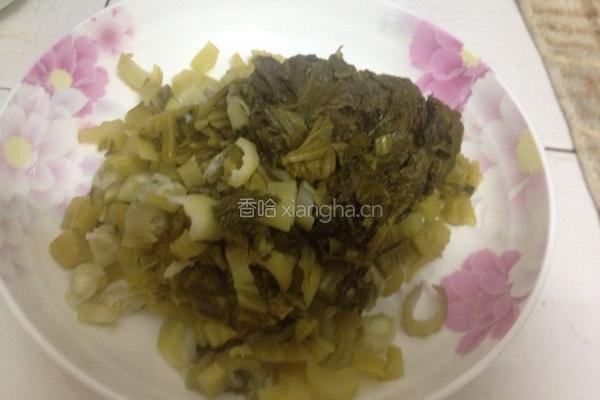 咸菜焖猪肉的做法图解2