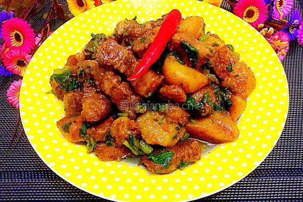 红烧肉炖土豆芹菜末的做法图解16