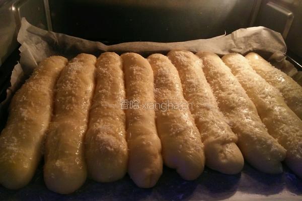 椰蓉奶香排包的做法图解7