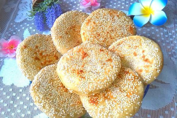 空心芝麻饼的做法图解13