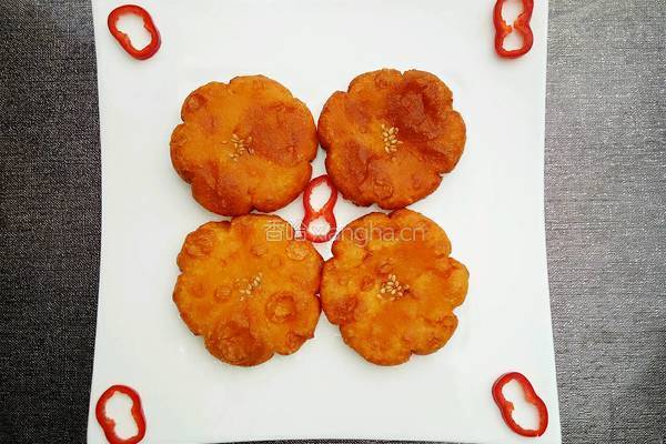 花型南瓜饼的做法图解10