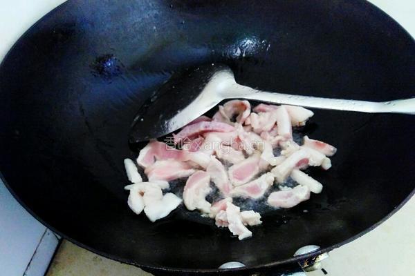 肉炒平菇的做法图解4