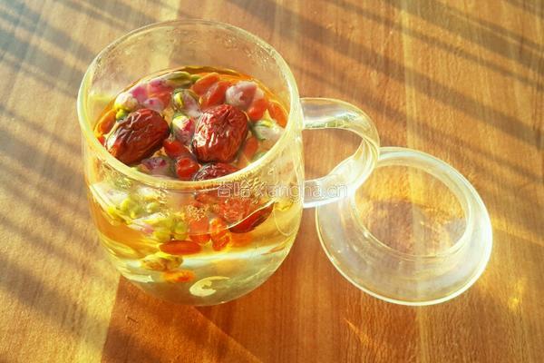红枣枸杞玫瑰花茶的做法图解4