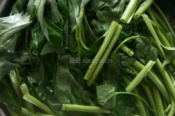 蚝油空心菜的做法图解2