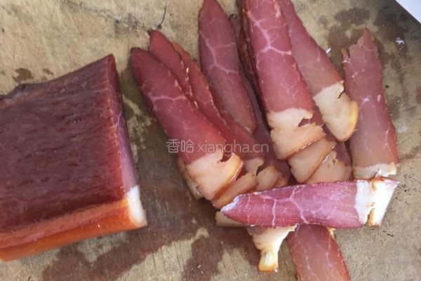 千张蒸腊肉的做法图解2