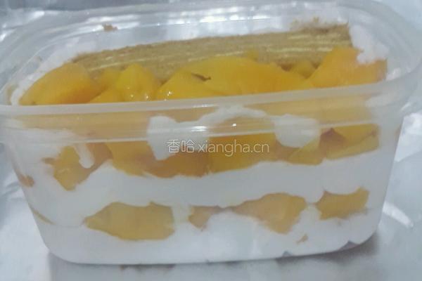 芒果提拉千层便当的做法图解7