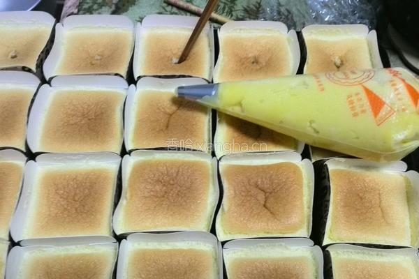 北海道戚风蛋糕20个方形杯的做法图解31