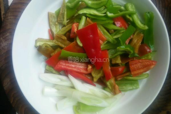 双椒鸭杂的做法图解4