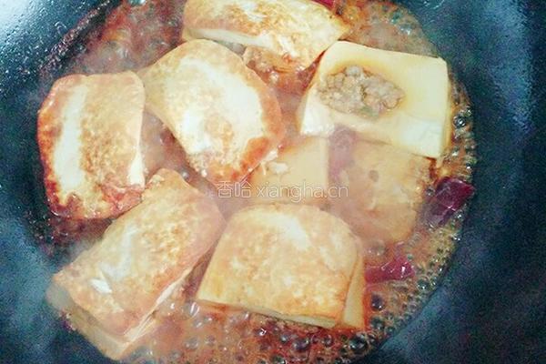 煲肉馅豆腐夹的做法图解8