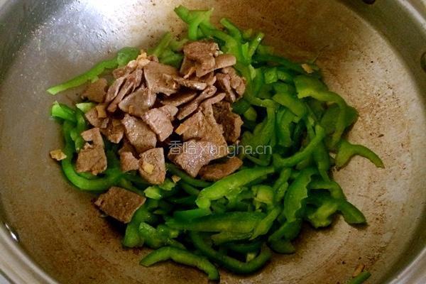 青椒猪肝小炒的做法图解12