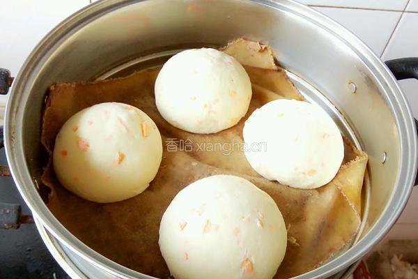 豆渣胡萝卜馒头的做法图解10