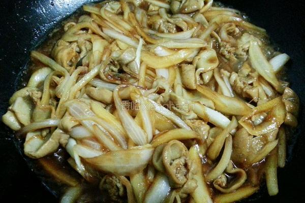 洋葱炒大肠的做法图解8