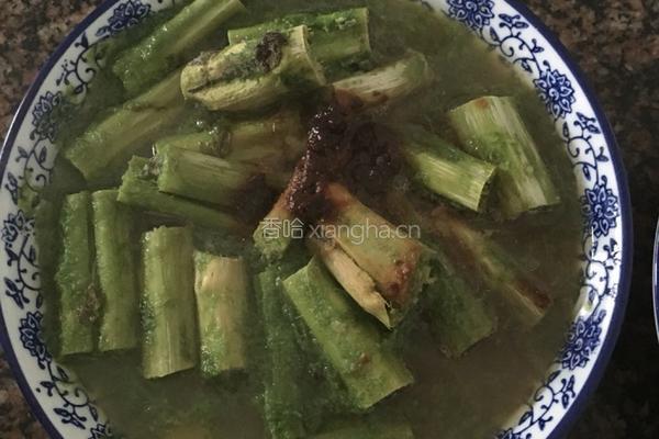 蒸霉菜杆的做法图解3