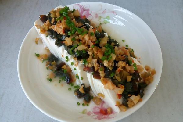 皮蛋拌豆腐的做法图解6