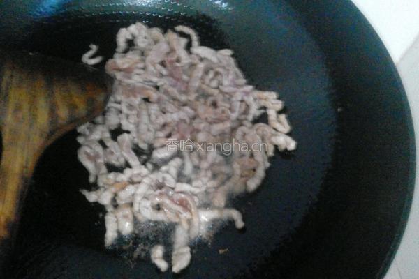 香菇炒肉丝的做法图解4