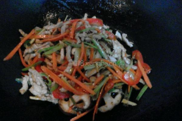 香菇炒肉丝的做法图解7