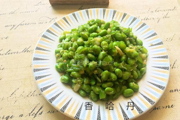 青椒毛豆的做法图解13