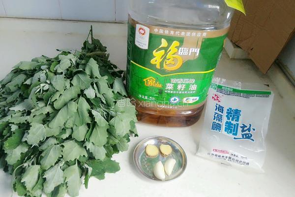 炒灰灰菜（天然野菜）的做法图解1
