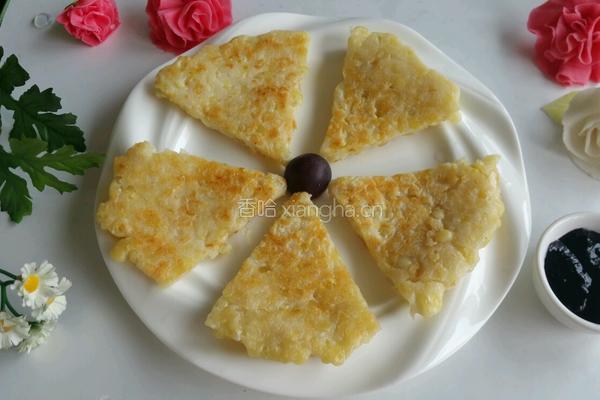 奶香玉米饼的做法图解5