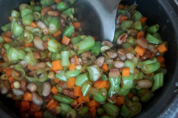 豆角干饭的做法图解8