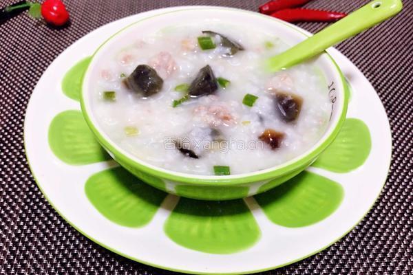 皮蛋瘦肉粥的做法图解10