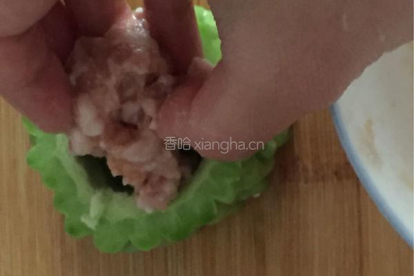 苦瓜酿肉的做法图解5