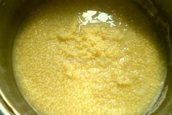 红豆小米糕的做法图解3