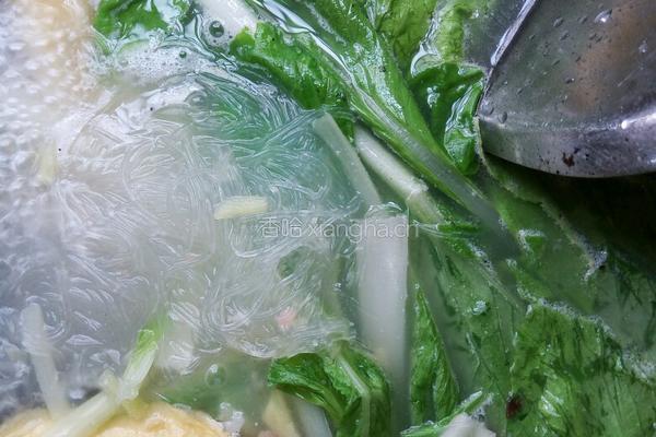 菠菜蛋饺粉丝汤的做法图解10