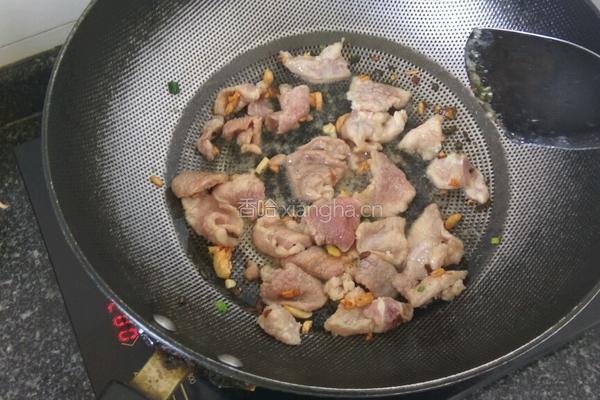 茭白炒肉片的做法图解4