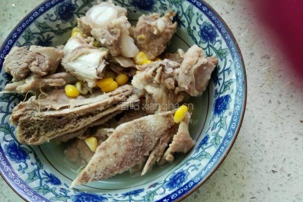 玉米排骨粳米饺的做法图解1