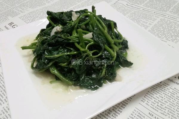 蒜蓉番薯叶的做法图解8