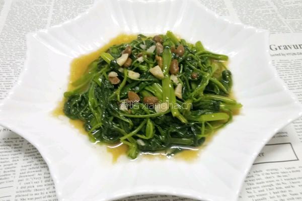 豆酱通菜的做法图解5