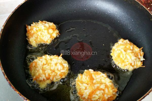 大米胡萝卜饼的做法图解4