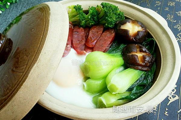 腊肠煲仔饭的做法图解18