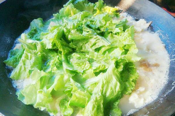 生菜鸡蛋汤的做法图解6