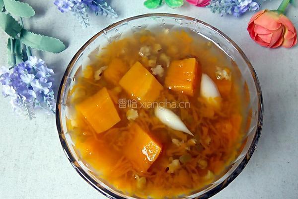 冰镇南瓜绿豆汤