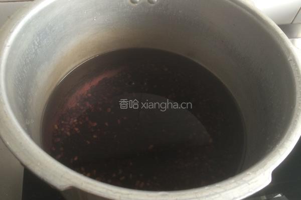 绿豆黑米粥的做法图解4