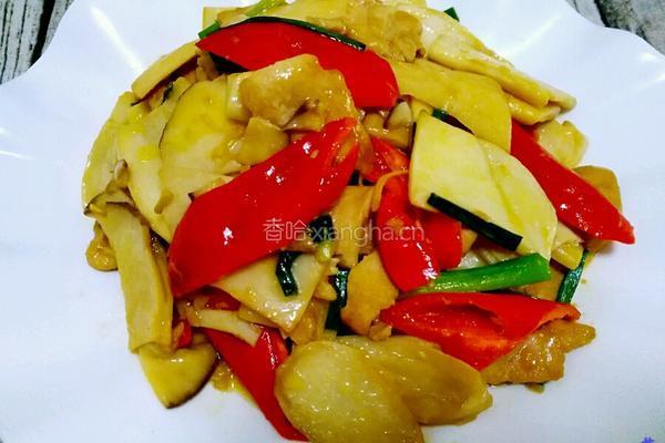 鸡腿菇炒鸡肉的做法图解11