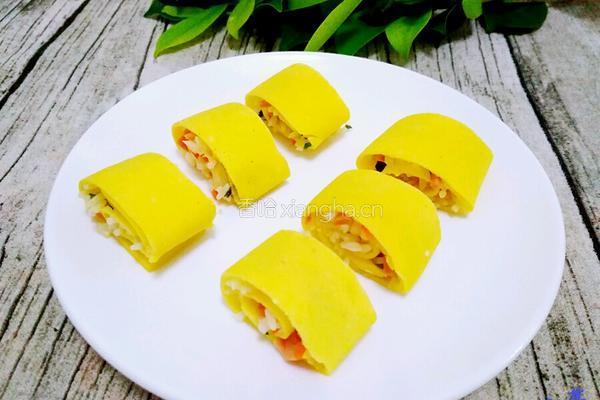 牛奶鸡蛋玉米面饼卷炒饭