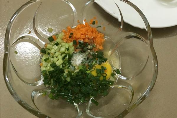 鸡蛋米饭煎饼之（死心踏地）的做法图解3