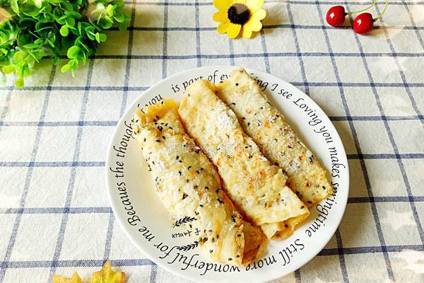 香煎芝麻肉松卷
