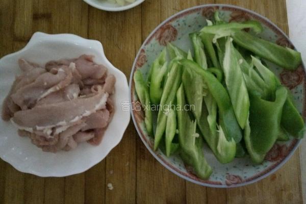 青椒炒肉片的做法图解3