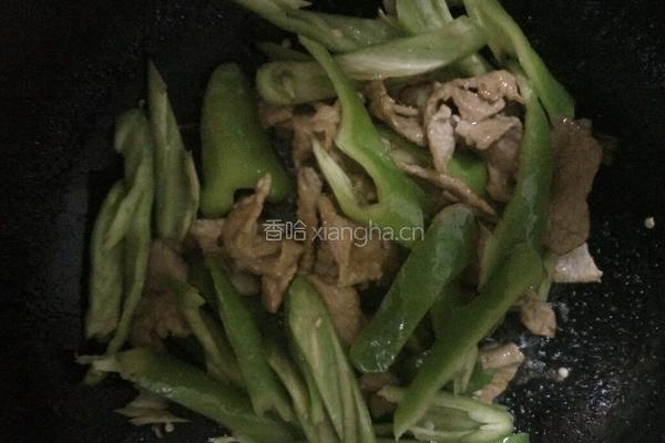 青椒炒肉片的做法图解6