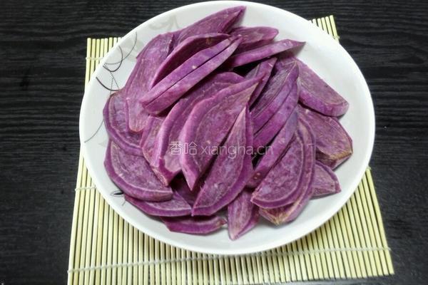 紫薯山药糕的做法图解1