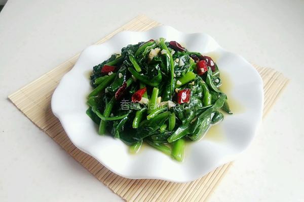 炝炒木耳菜（ 豆腐菜 ）的做法图解8