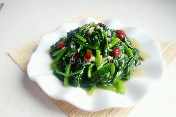 炝炒木耳菜（ 豆腐菜 ）的做法图解9