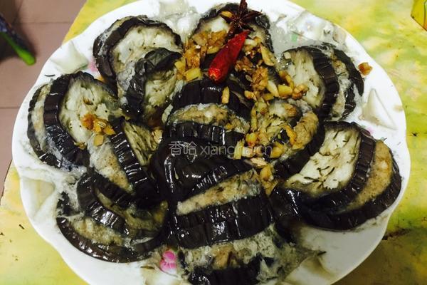 浇汁蒸茄盒的做法图解5