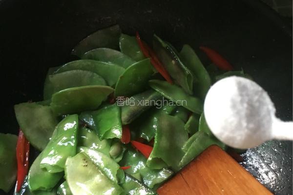 炝炒菜扁豆的做法图解6