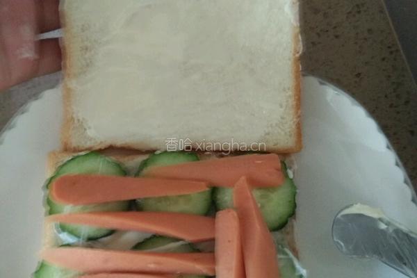 三明治的做法图解4